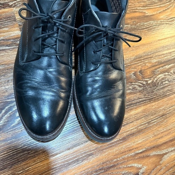 Clarks Size 10.5 Black Leather Chukka Boots Shoes 16501 Men's Footwear 10 -1/2 - Picture 4 of 7